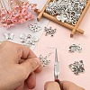 40Pcs 8 Styles Tibetan Style Alloy Pendants TIBE-YW0001-65-5
