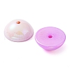 UV Plating Transparent Acrylic Beads X-OACR-Z013-04-3