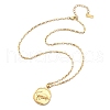 304 Stainless Steel Constellation Pendant Necklaces NJEW-K392-01G-02-4