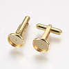 304 Stainless Steel Cuffinks X-STAS-G187-23G-10mm-1