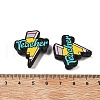 Teachers' Day Silicone Focal Beads SIL-B078-09-3