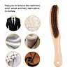 SUPERFINDINGS 3Pcs 3 Style Wood Handle Iron Portable Lint Remover AJEW-FH0004-33-6