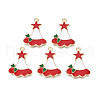 Rack Plating Alloy Enamel Charms ENAM-N055-160-1