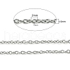 Tarnish Resistant 304 Stainless Steel Cable Chains CHS-A003J-0.4mm-2