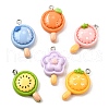 Opaque Resin Pendants CRES-D313-05P-1
