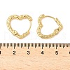 304 Stainless Steel Hammered Heart Hoop Earrrings EJEW-U065-02A-G-3