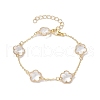 Glass Flower Links Bracelets & Necklaces Kits SJEW-JS01293-4