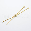 Rack Plating Brass Chain Bracelet Making X1-KK-A142-018G-1