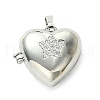 Rack Plating Brass Micro Pave Clear Cubic Zirconia Pendants KK-G501-15A-P-1