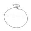 304 Stainless Steel Singapore Chain Anklets AJEW-AN00644-02-2