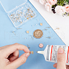 Unicraftale 50Pcs 5 Styles Brass Studs Earrings Finding KK-UN0003-33-2