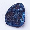 Electroplate Natural Druzy Agate Beads G-P252-01A-3