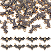 SUNNYCLUE 60Pcs Light Gold Plated Alloy Pendants ENAM-SC0005-21-1