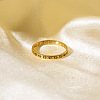 Minimalist Stainless Steel Ring Women Hollow Flower Design Jewelry Ring EM2206-2-4