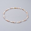 Mother's Day Jewellery Cultured Freshwater Pearl Beaded Necklaces NJEW-JN02663-1