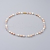 Cultured Freshwater Pearl Beaded Necklaces NJEW-JN02663-1