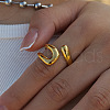 Hollow Out 304 Stainless Steel Cuff Rings FS-WGFDEA9-01-3