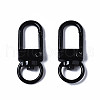 Spray Painted Eco-Friendly Alloy Swivel Snap Hooks Clasps PALLOY-T080-02A-NR-2