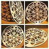 Laser Cut Wooden Wall Sculpture WOOD-WH0101-004-4