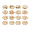 Basswood Milestone Cards WOOD-TA0001-41B-17