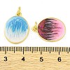 Brass Enamel Pendants KK-S401-09G-3