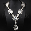 Alloy & Glass Pendant Necklaces for Women FS-WGBD771-07-1