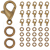 SOFPLATE 400Pcs Zinc Alloy Lobster Claw Clasps FIND-SP0001-33AB-1