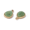 Natural Mixed Stone Charms STAS-H168-06G-3