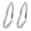 304 Stainless Steel Heart Hoop Earrings EJEW-S242-01P-E-2