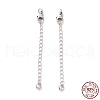 925 Sterling Silver Chain Extenders STER-D036-28AS-3