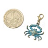 10Pcs Ocean Series Alloy Pendant Decorations HJEW-JM03362-3