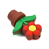 3D Three-Dimensional Flower Silicone Beads SIL-V002-10B-2