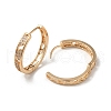 Brass Micro Pave Cubic Zirconia Hoop Earrings EJEW-M238-74KCG-2