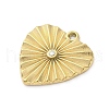 304 Stainless Steel Pendants STAS-V003-05G-06-2