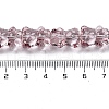 Electroplate Glass Beads Strands EGLA-P063-PL04-4