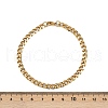 201 Stainless Steel Cuba Chian Bracelet for Men BJEW-B138-07G-5
