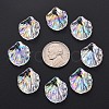 Transparent Acrylic Pendants X-MACR-S373-73-C02-4