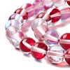 Synthetic Moonstone Beads Strands G-E573-02B-28-4