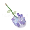 Resin Flower Pendants PALLOY-TA00251-03-3