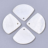 Natural Freshwater Shell Pendants SHEL-R047-19-1