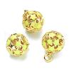 Brass Enamel Charms KK-A153-02G-2