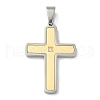 Ion Plating(IP) 304 Stainless Steel Pendants STAS-G346-25GP-1