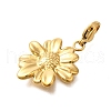 Sunflower 304 Stainless Steel Pendant Decorations STAS-R159-31G-2