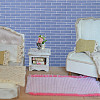 GOMAKERER 8Pcs 4 Colors Miniature Wallpapers DIY-GO0001-97-6