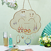 Iron Cloud Wall-Mounted Grid Jewelry Display Hanging Rack EDIS-WH0016-060-5