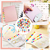 CRASPIRE 120Pcs 12 Colors ABS Plastic Loose Leaf Ring Round Binder Discs FIND-CP0001-34-6