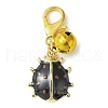 Ladybird Alloy Enamel Pendants Decoraiton HJEW-JM01048-3