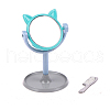 Miniature Cute Cat's Head Alloy Makeup Mirrors MIMO-PW0001-013B-1