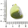 Flocky Animal Resin Pendants X-FIND-S001-03F-3