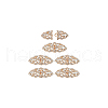 6Pcs Zinc Alloy Rhinestone Snap Lock Clasps FIND-FG0003-46A-7